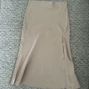 Shein silk skirt with slit leg